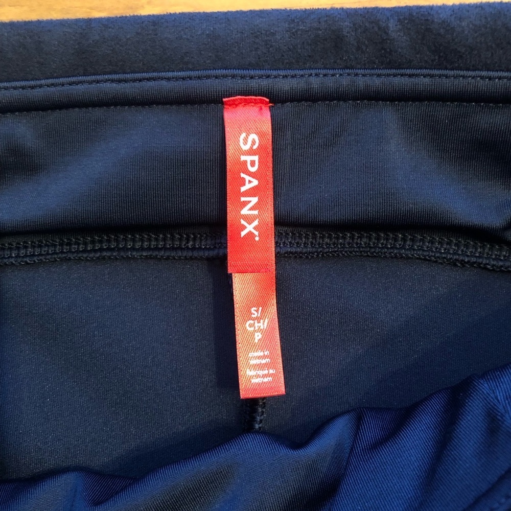 NWT Spanx Faux Suede Leggings In Black Size Small - Picture 9 of 9
